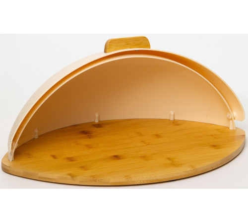 Хлебница с крышкой бамбуковая на стол