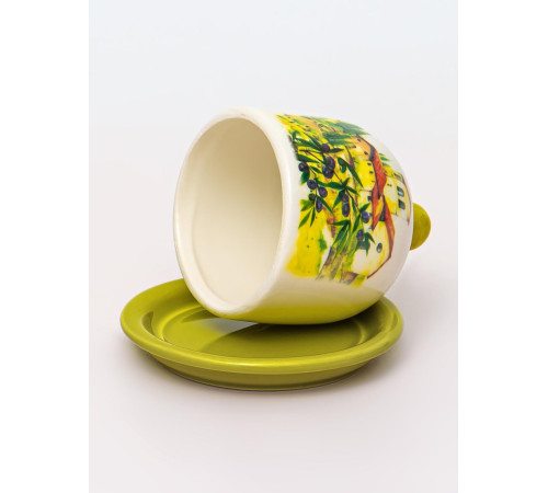 Лимонница 9,5 см блюдце с крышкой