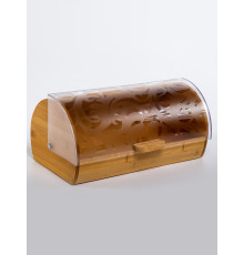 Хлебница с крышкой бамбуковая на стол