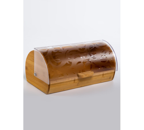 Хлебница с крышкой бамбуковая на стол