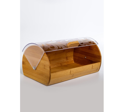 Хлебница с крышкой бамбуковая на стол