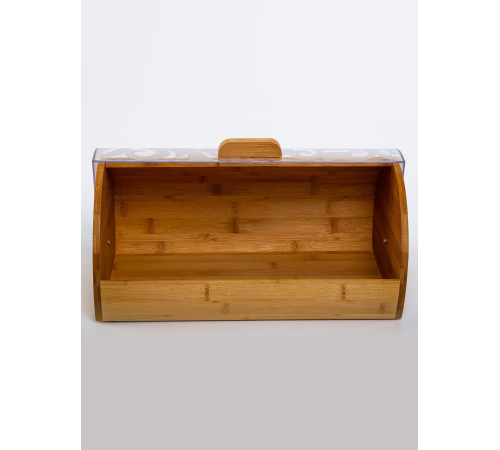 Хлебница с крышкой бамбуковая на стол