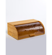 Хлебница с крышкой бамбуковая на стол