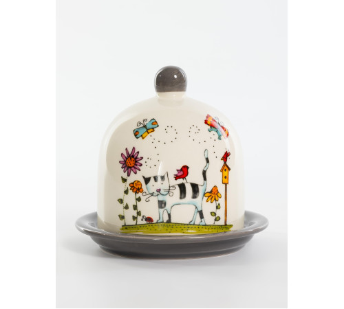 Лимонница 9,5 см блюдце с крышкой