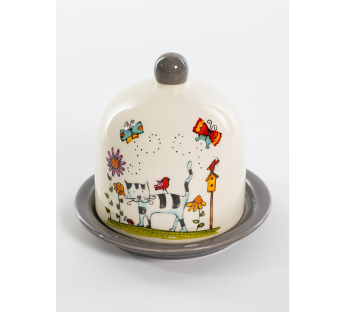 Лимонница 9,5 см блюдце с крышкой