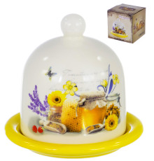 Лимонница 9,5 см блюдце с крышкой