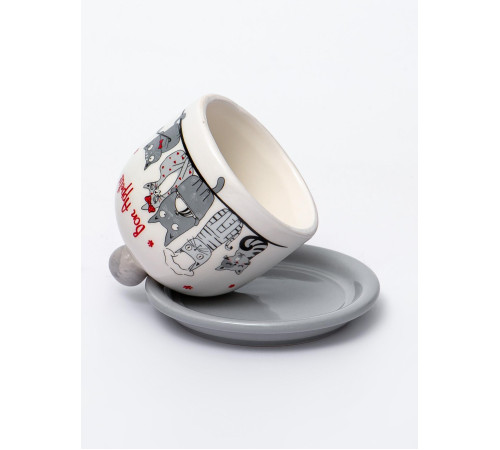 Лимонница 9,5 см блюдце с крышкой